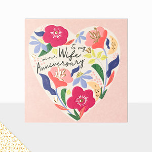 Aurora Wife Anniversary Floral Heart