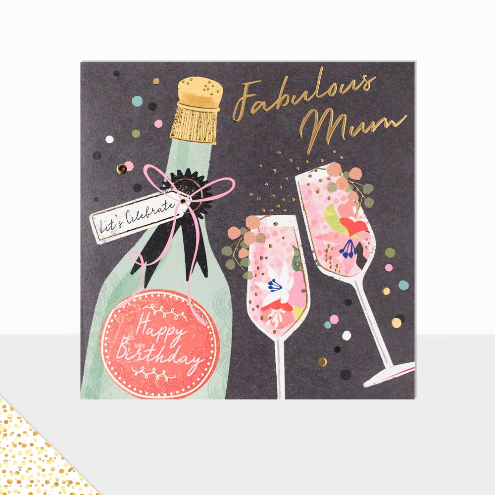 Aurora Happy Birthday Fabulous Mum Bottle Pop