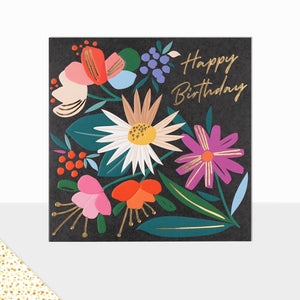 Aurora Happy Birthday Dark Floral