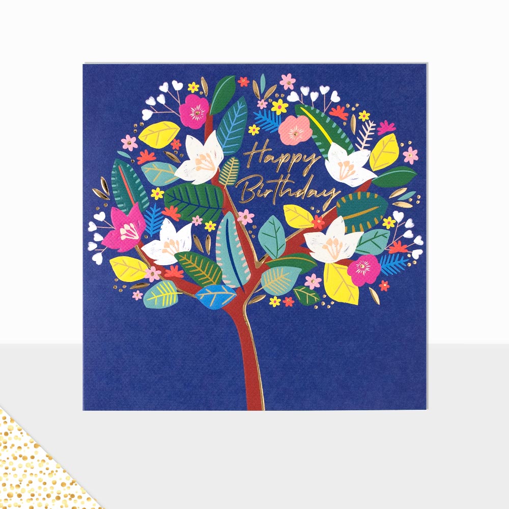 Aurora Happy Birthday Floral Tree
