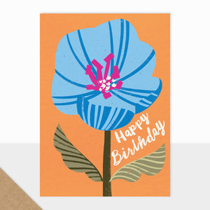 BL01-Happy-Birthday-Single-Blue-Flower