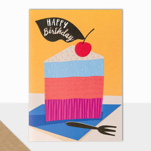 Bloom Happy Birthday Cake Slice
