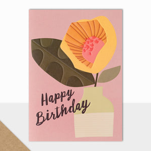 Bloom Happy Birthday Abstract Floral