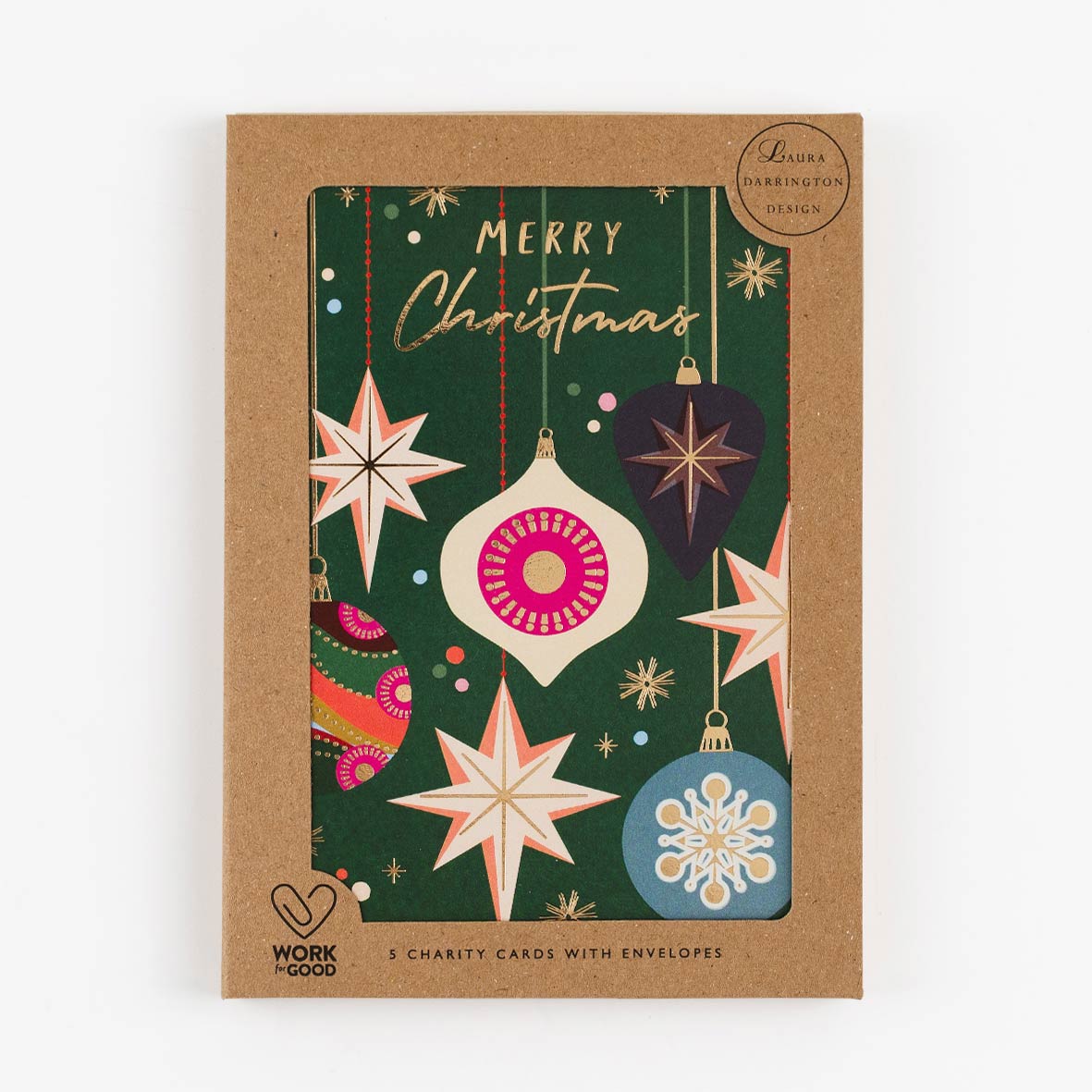 Charity Christmas Card Pack Bauble