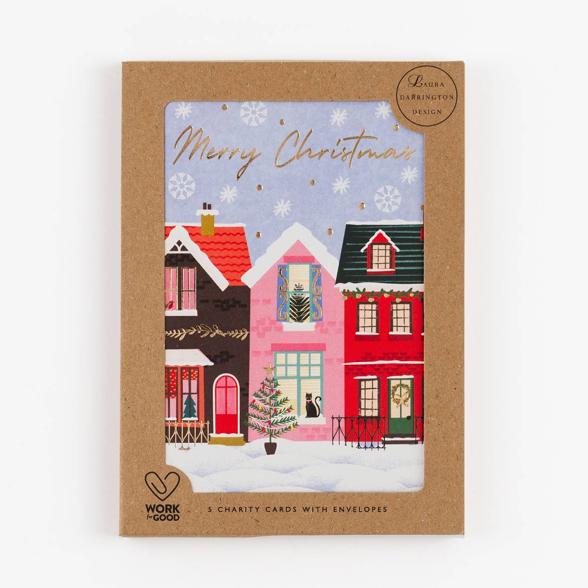 Charity Christmas Card Pack Houses