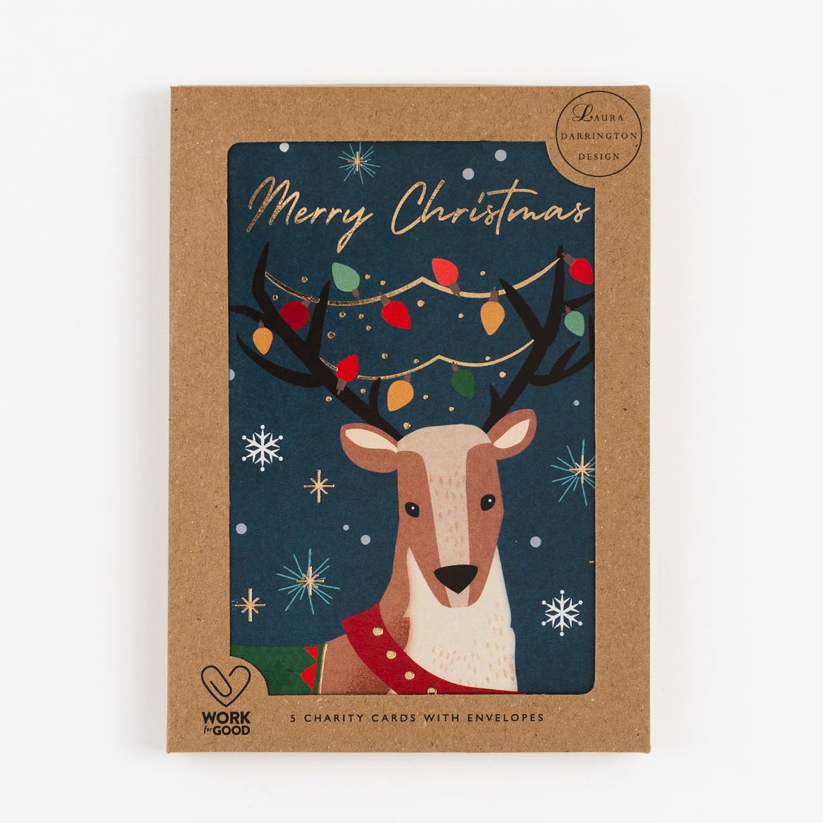 Charity Christmas Card Pack Reindeer