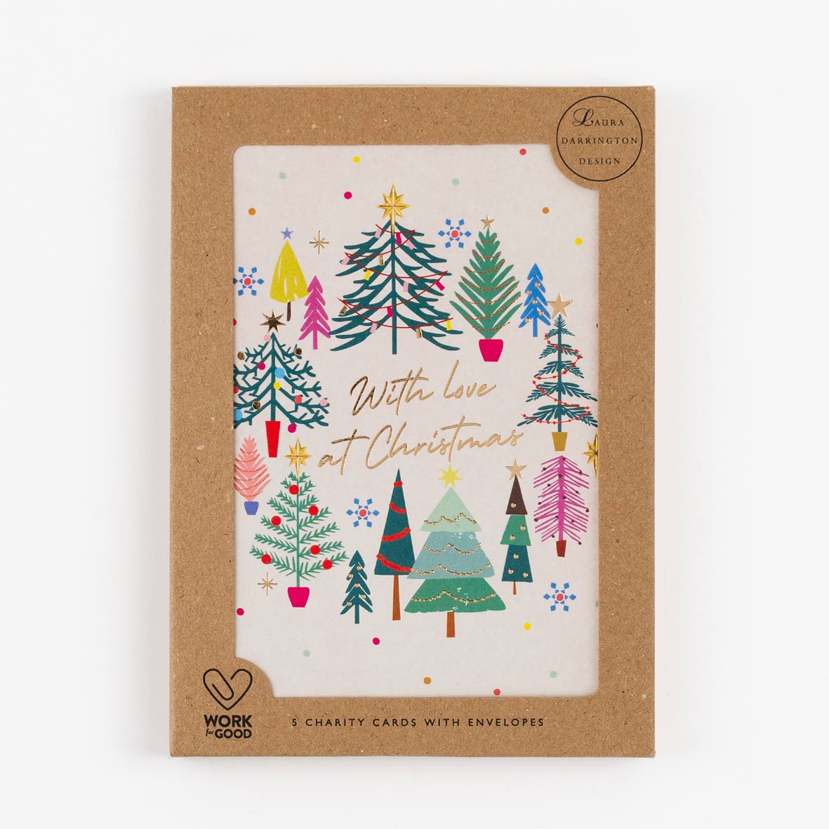 Charity Christmas Card Pack With Love