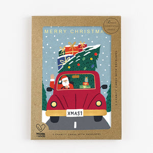 Charity Christmas Card Pack Santa