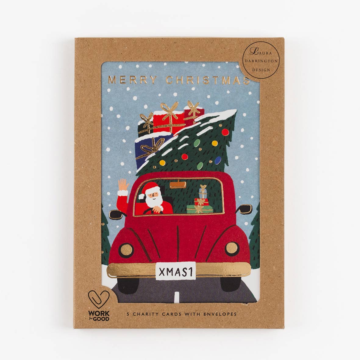 Charity Christmas Card Pack Santa
