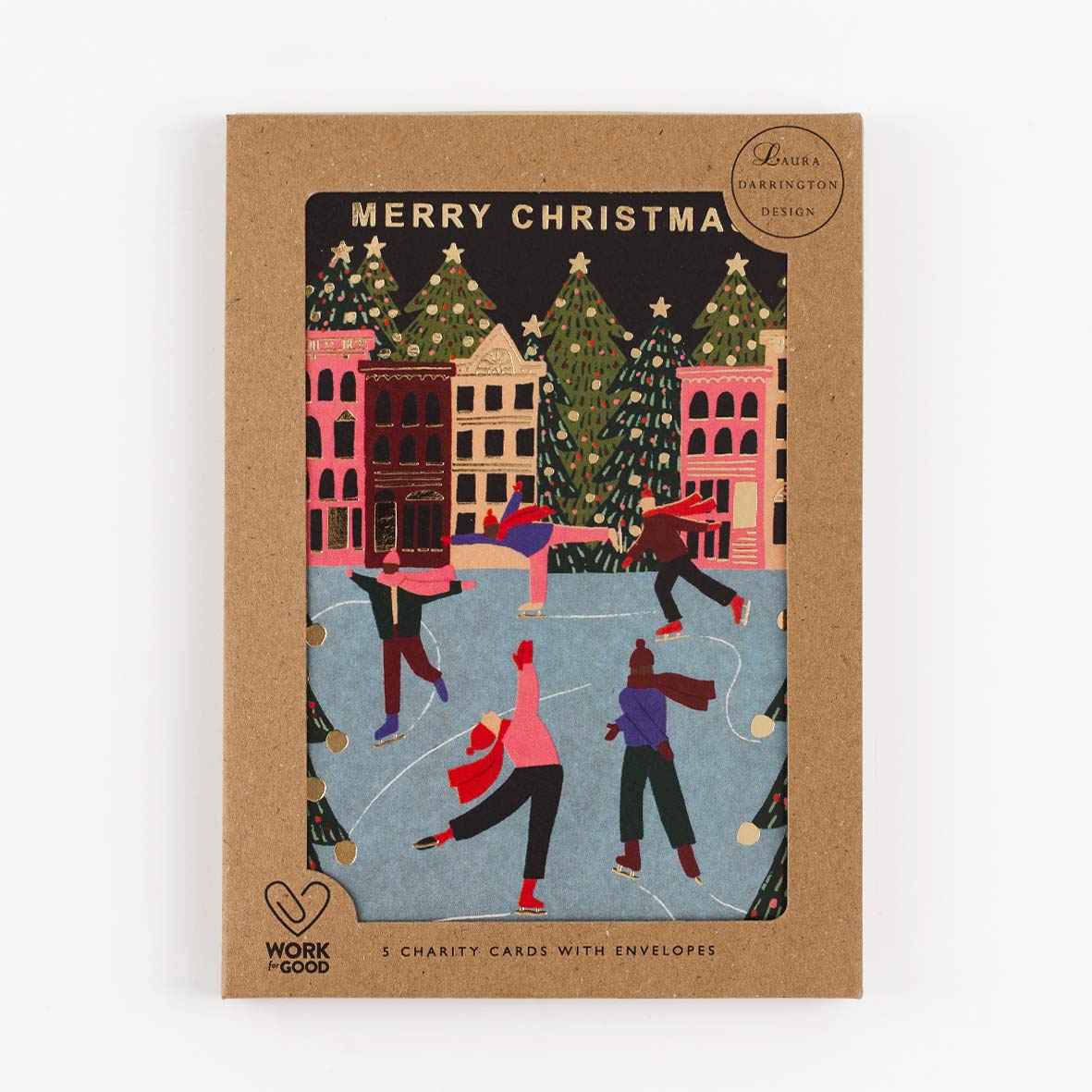 Charity Christmas Card Pack Ice Rink