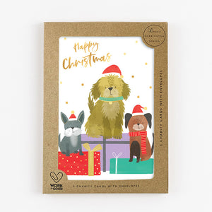 Charity Christmas Card Pack Christmas Dog