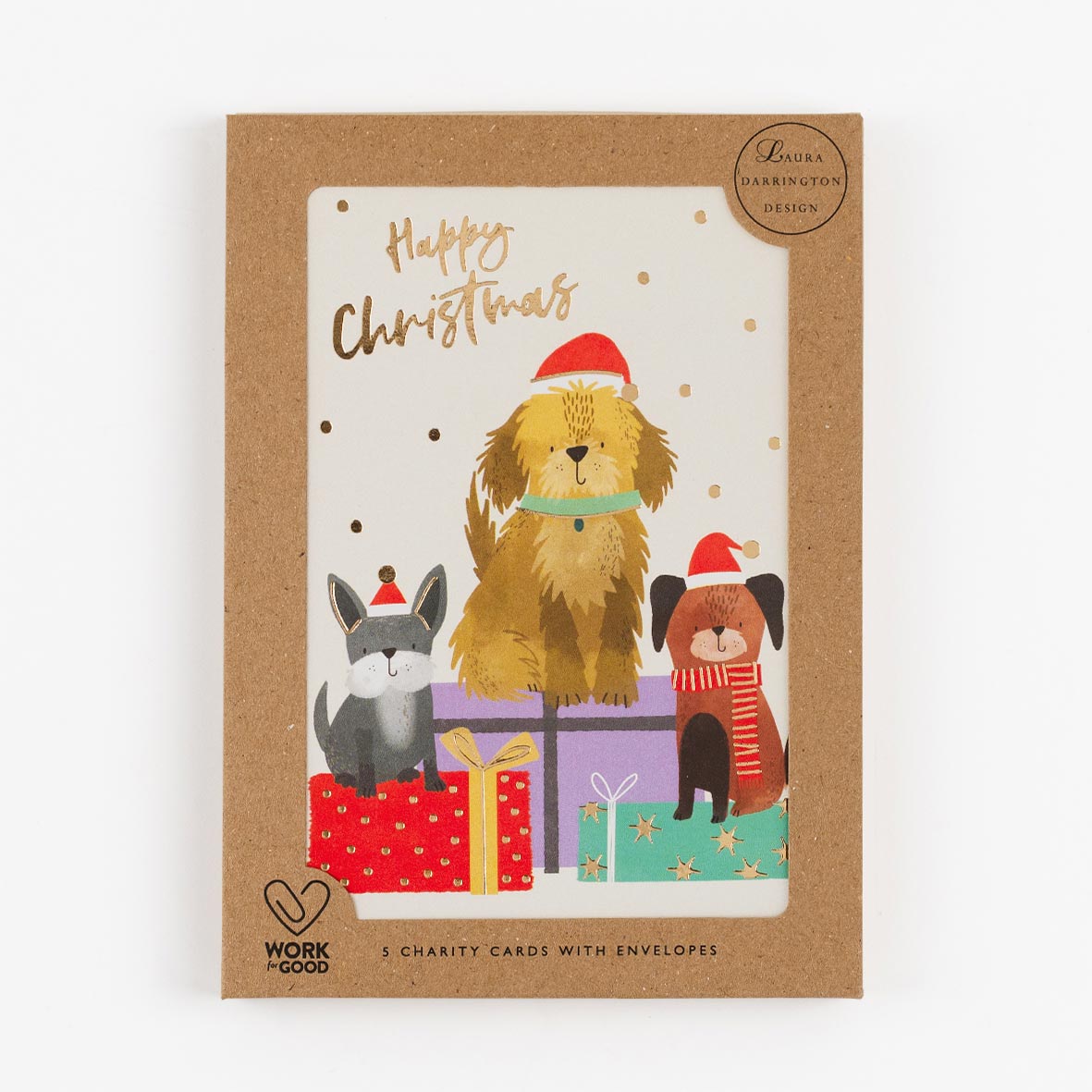 Charity Christmas Card Pack Christmas Dog