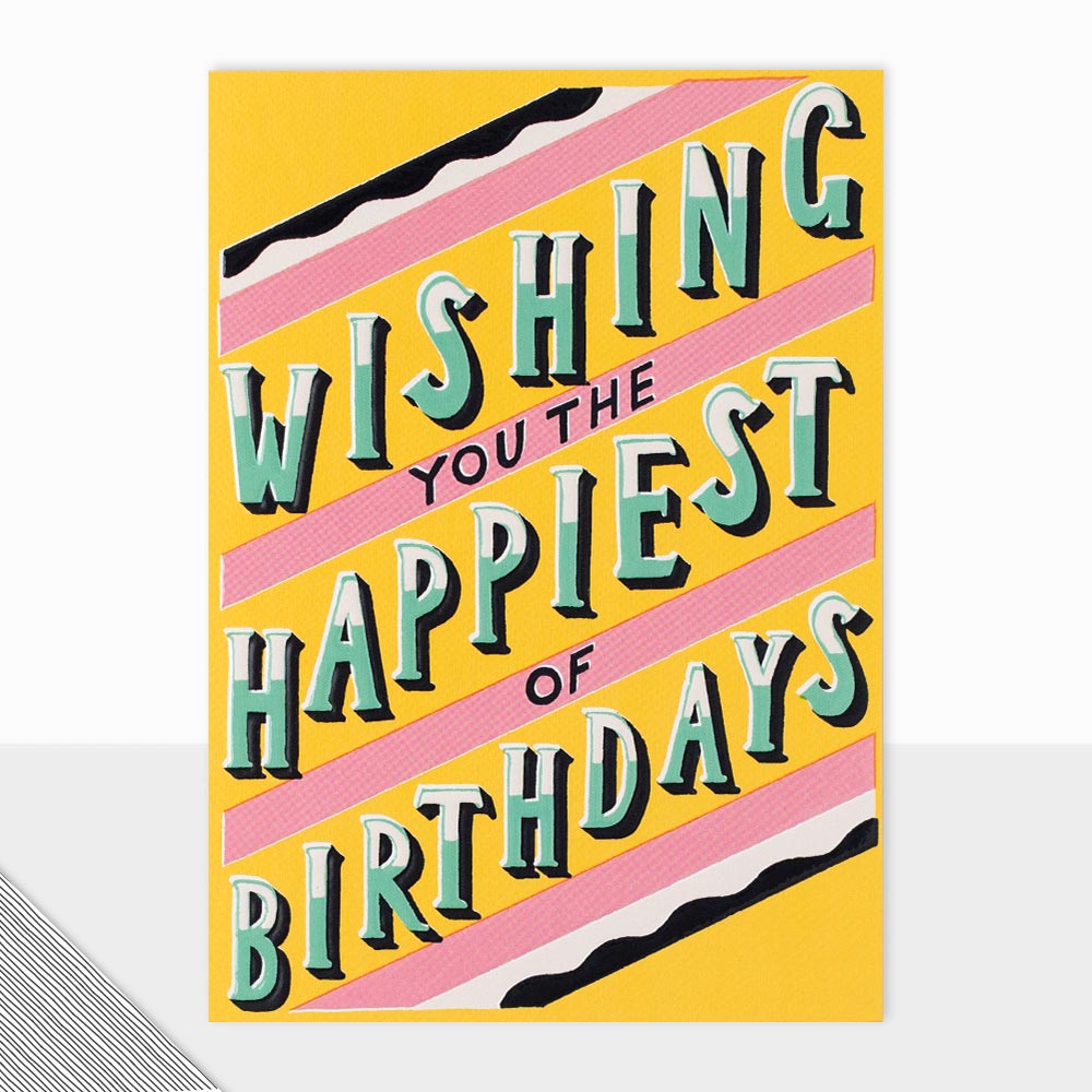 Fontfetti Happiest of Birthdays