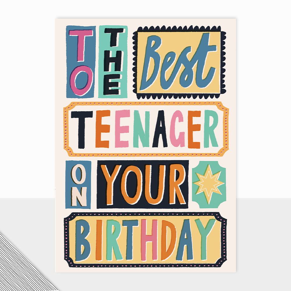Fontfetti Happy Birthday Teenager